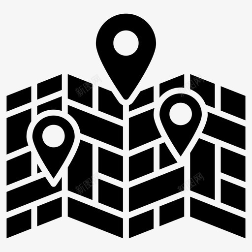 地图定位gpsgps定位图标svg_新图网 https://ixintu.com gps 图标 地图 字形 定位 导航