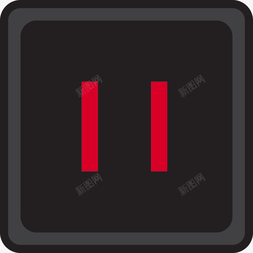 停顿音乐59线性颜色图标svg_新图网 https://ixintu.com 停顿 线性 音乐 颜色