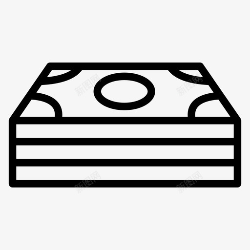 现金货币包裹图标svg_新图网 https://ixintu.com 包裹 现金 货币