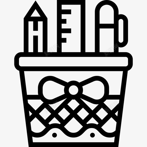 文具复古装饰23线性图标svg_新图网 https://ixintu.com 复古装饰23 文具 线性