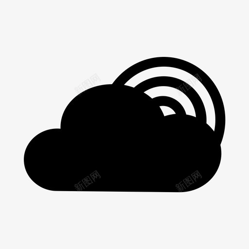 云彩虹天气图标svg_新图网 https://ixintu.com 10 云 天气 彩虹