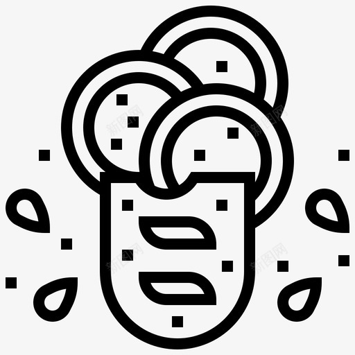 面包法式面包多粒面包图标svg_新图网 https://ixintu.com 全麦 多粒 小麦 法式 面包 面包机