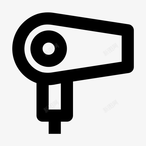吹风机电吹风机图标svg_新图网 https://ixintu.com 吹风机 电吹风机