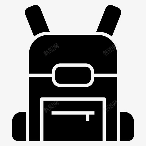 书包背包教育字形标集图标svg_新图网 https://ixintu.com 书包 图标 字形 教育 背包