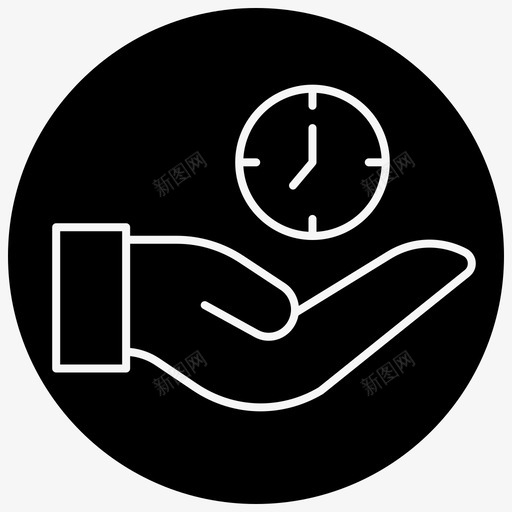 时钟交货时间手数图标svg_新图网 https://ixintu.com 交货 处理 外部 手数 时钟 时间 服务 物流 订单 零头