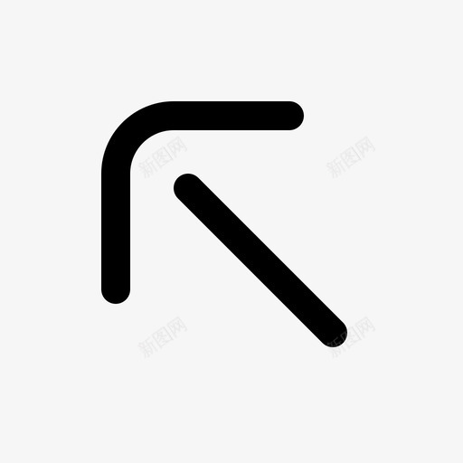 左上箭头指针网站图标svg_新图网 https://ixintu.com 左上箭头 指针 网站 网站库
