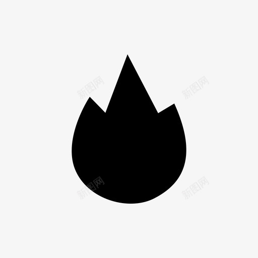 火烧营火图标svg_新图网 https://ixintu.com 危险 火 火焰 烧 热度 营火