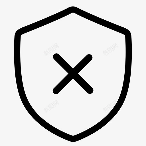 十字盾危险保险图标svg_新图网 https://ixintu.com 保护 保险 十字 危险 图标 盾牌