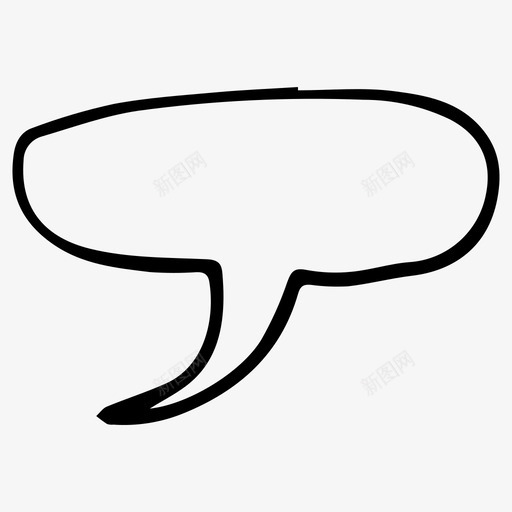 演讲泡泡对话素描图标svg_新图网 https://ixintu.com 对话 泡泡 演讲 素描