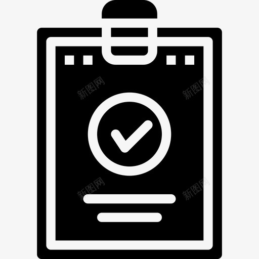 剪贴板运行20实心图标svg_新图网 https://ixintu.com 剪贴板 实心 运行