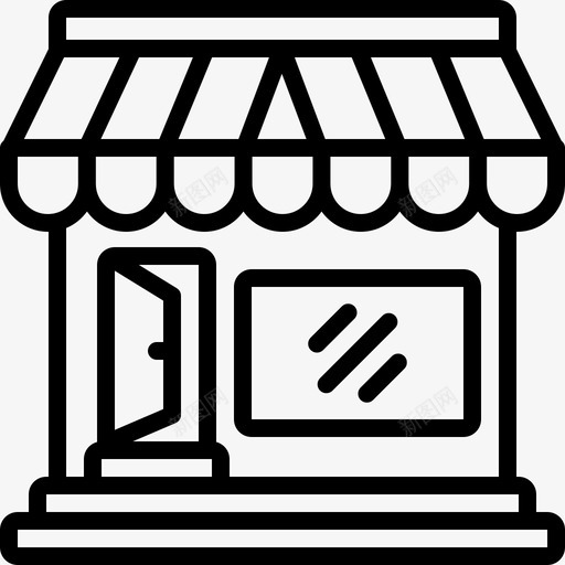 市场商店精品店商业图标svg_新图网 https://ixintu.com 卖场 商业 商品 商店 市场 精品店