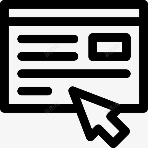 互联网新闻38线性图标svg_新图网 https://ixintu.com 互联网 新闻38 线性