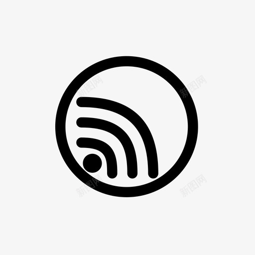 wifi接入通信图标svg_新图网 https://ixintu.com wifi 接入 无线 用户界面 通信