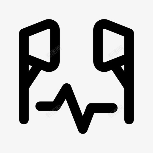 蓝牙无线耳机音频声音图标svg_新图网 https://ixintu.com 声音 无线耳机 格拉达克 蓝牙无线耳机 音频