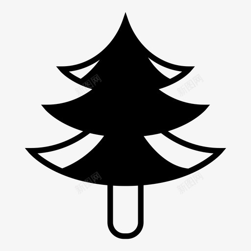 圣诞树花园植物图标svg_新图网 https://ixintu.com 圣诞树 圣诞节 植物 花园