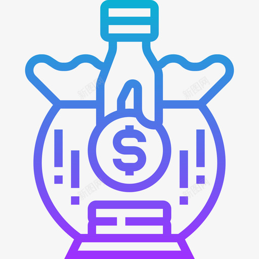 基金金融科技要素5梯度图标svg_新图网 https://ixintu.com 基金 梯度 金融科技要素5