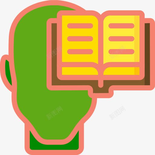学习人类思维42线颜色图标svg_新图网 https://ixintu.com 人类 学习 思维 颜色