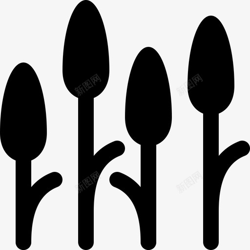 野花草自然图标svg_新图网 https://ixintu.com 植物 简单 自然 野花
