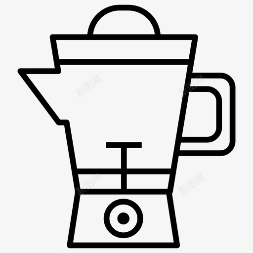 搅拌机电器食品厂图标svg_新图网 https://ixintu.com 一套内部设计线图标 搅拌机 榨汁机 榨汁机搅拌机 电器 食品厂