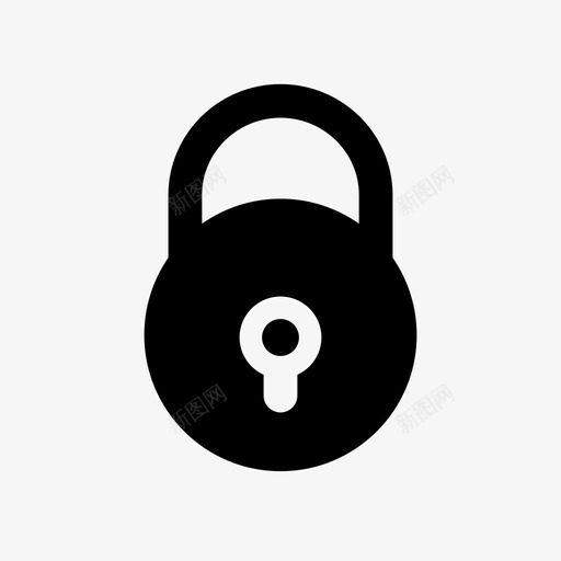 锁挂锁安全图标svg_新图网 https://ixintu.com 安全 挂锁