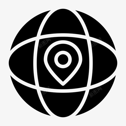 世界位置地球国际图标svg_新图网 https://ixintu.com 世界 位置 国际 地球 字形 技术 营销