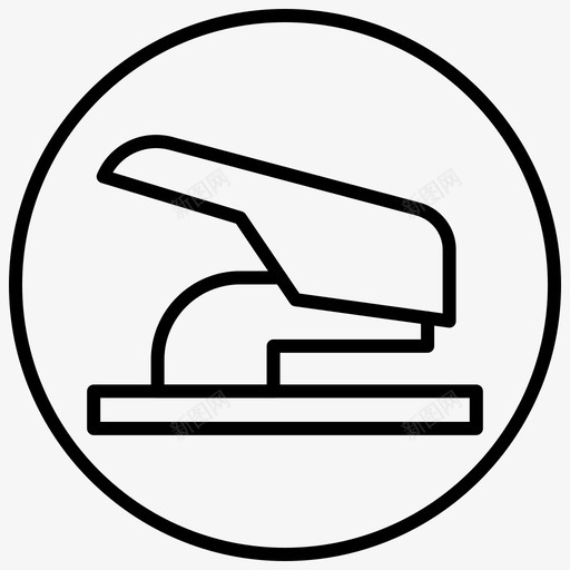冲床文具用品线圆图标svg_新图网 https://ixintu.com 冲床 文具 用品 线圆
