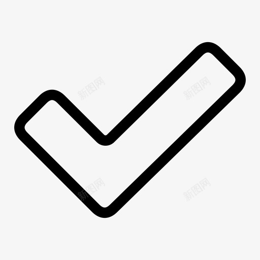 勾号按钮复选标记图标svg_新图网 https://ixintu.com 勾号 复选 按钮 标记 正确 用户界面 确定