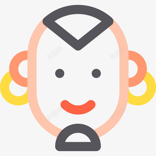 男阿凡达61线性颜色图标svg_新图网 https://ixintu.com 男 线性颜色 阿凡达61