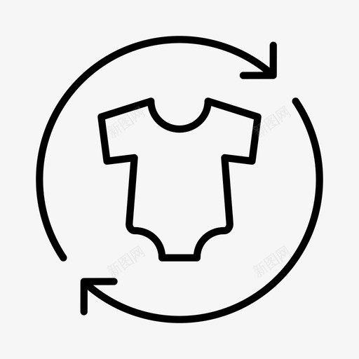 衣服孩子小孩图标svg_新图网 https://ixintu.com 孩子 小孩 衣服