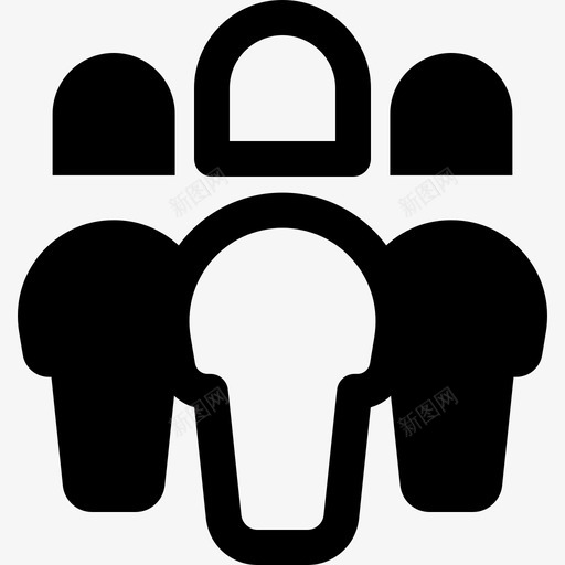 组配置文件团队图标svg_新图网 https://ixintu.com gradak 团队 用户 组 配置文件
