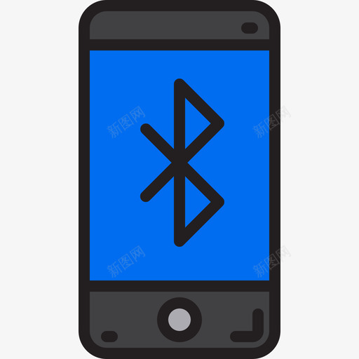 蓝牙移动应用程序2线性颜色图标svg_新图网 https://ixintu.com 移动应用程序2 线性颜色 蓝牙