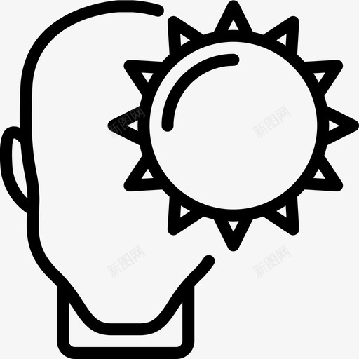 快乐人类思维38线性图标svg_新图网 https://ixintu.com 人类 快乐 思维 线性