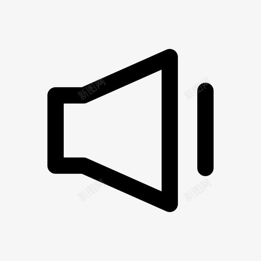 音量低音频声音图标svg_新图网 https://ixintu.com 声音 音量 音频