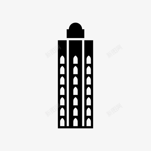 圆塔建筑城市图标svg_新图网 https://ixintu.com 丹麦 哥本哈根 圆塔 地标 城市 建筑