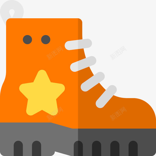 靴摇滚乐20扁平图标svg_新图网 https://ixintu.com 扁平 摇滚乐