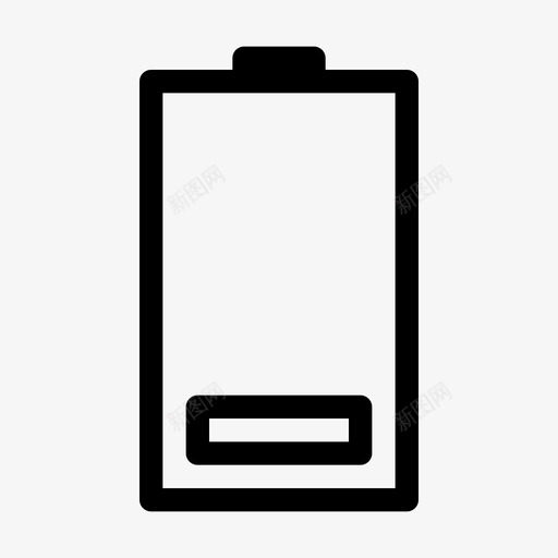 低电量蓄电池能量图标svg_新图网 https://ixintu.com 低电量 电源 网页设计粗体图标 能量 蓄电池
