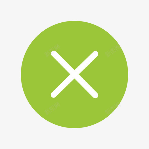 关闭1svg_新图网 https://ixintu.com 关闭1 填充 扁平 多色