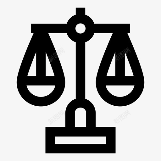 法庭等级平衡等级法官图标svg_新图网 https://ixintu.com 司法 平衡 法官 法庭 法律 等级
