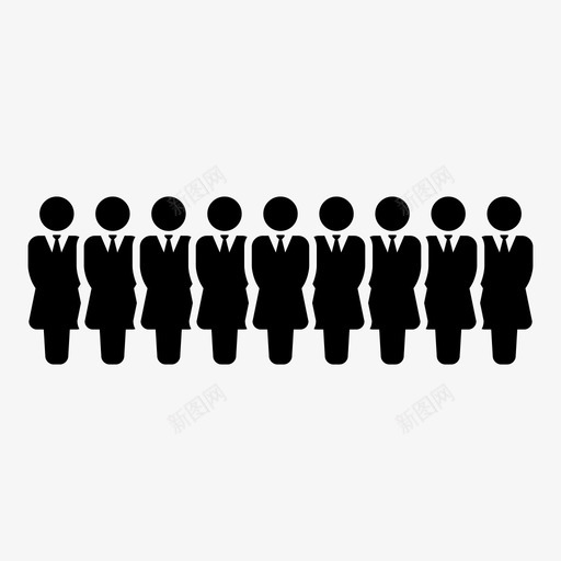 商务人士客户领导图标svg_新图网 https://ixintu.com 人士 合作 商务 团队 图标 客户 男女 经理 象征 领导