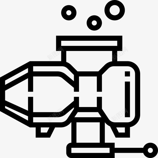 送料彩弹和bb枪2线性图标svg_新图网 https://ixintu.com bb 彩弹 线性 送料