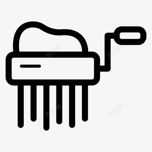 面条机厨房厨房设备图标svg_新图网 https://ixintu.com 厨房 厨房设备 器具 面条机 面食机