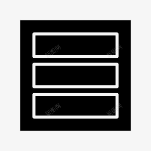 行菜单选项图标svg_新图网 https://ixintu.com 字形 每日 菜单 选项