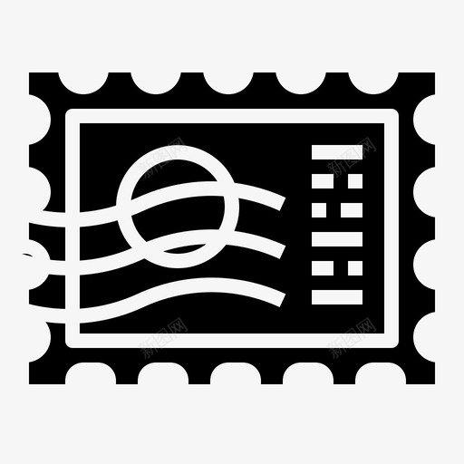 矩形图案垃圾图标svg_新图网 https://ixintu.com 图案 垃圾 矩形 邮票 邮票实心