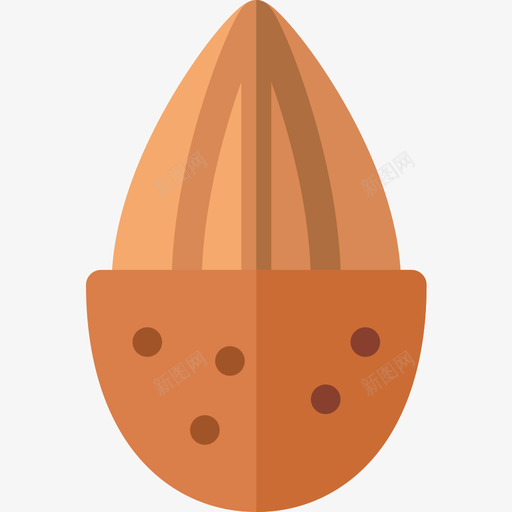 杏仁健康食品36扁桃图标svg_新图网 https://ixintu.com 健康食品36 扁桃 杏仁