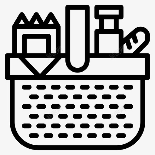 野餐篮野餐39直线型图标svg_新图网 https://ixintu.com 直线 线型 野餐