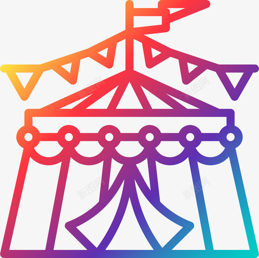 马戏团帐篷马戏团67坡度图标svg_新图网 https://ixintu.com 坡度 帐篷 马戏团