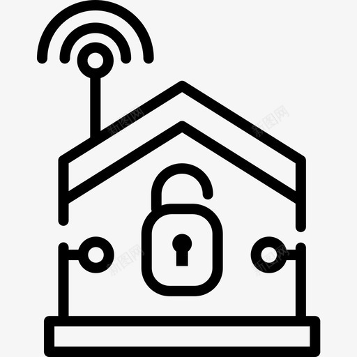 智能家居智能家居9线性图标svg_新图网 https://ixintu.com 智能家居 智能家居9 线性