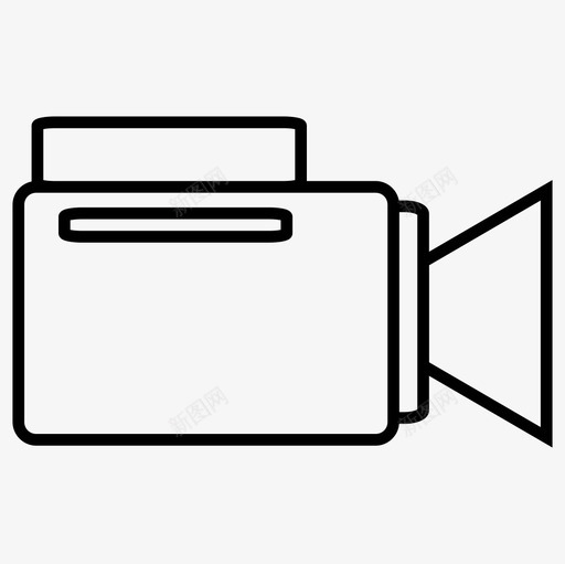 摄像机数码摄影图标svg_新图网 https://ixintu.com 录像机 技术 摄像机 摄影 数码