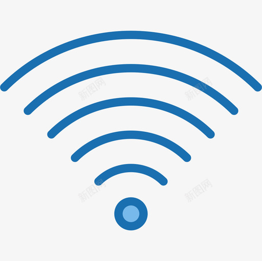 Wifi网络和数据库23蓝色图标svg_新图网 https://ixintu.com Wifi 数据库 网络 蓝色
