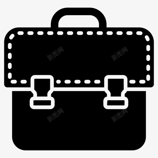 布袋商务包公文包图标svg_新图网 https://ixintu.com 公文包 商务包 布袋 手提箱 手袋 背包 钱包字形矢量图标